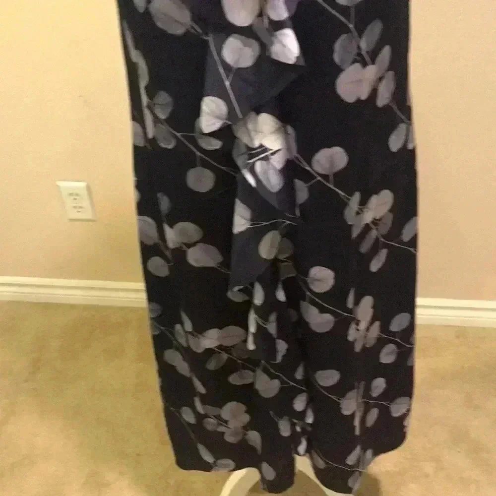 Banana Republic Floral High-Low Ruffle Front Sleeveless Dress-Size 6